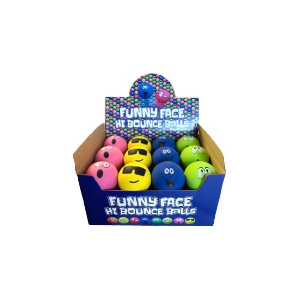 Sportspet High Bounce Funny Face Balls (24)